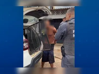 Suspeito foi levado na viatura da Guarda Municipal até a Delegacia Regional de Vitória