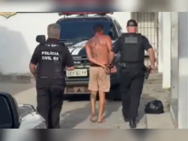 Suspeito foi encaminhado ao Centro de Triagem do Complexo Penitenciário Rodrigo Figueiredo da Rosa