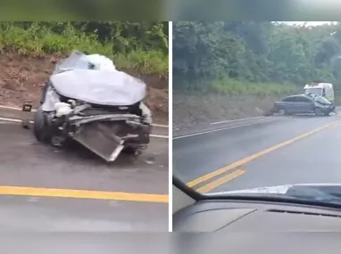 Imagem ilustrativa da imagem Jovem morre após carro bater em encosta na BR-101 no Norte do ES
