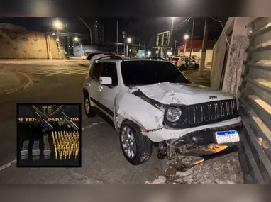 Imagem ilustrativa da imagem Líder de facção é preso após atirar contra policiais na 3ª Ponte e causar acidente
