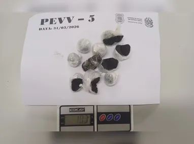 Drogas apreendidas pela Polícia Penal