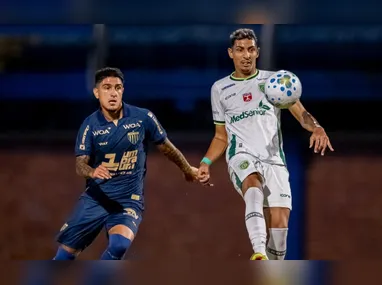 Carlinhos, meio-campista do Rio Branco, comemora o gol de empate capa-preta  contra o Athletic, aos 36 minutos do primeiro tempo, no Kleber Andrade