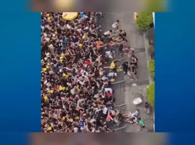 Tumulto foi registrado em bloco na rua da Consolação