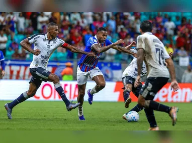 Jogadores do Santos reunidos antes da partida