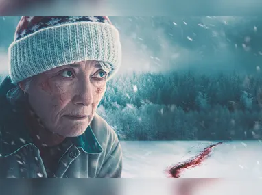 Imagem ilustrativa da imagem Suspense com uma viúva de luto nos cinemas