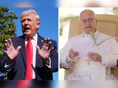 Peter Magyar, líder do partido de oposição Tisza, aplaude após as eleições parlamentares em Budapeste, Hungria, no domingo, 12 de abril de 2026