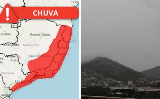 Imagem ilustrativa da imagem ES em alerta vermelho para fortes chuvas