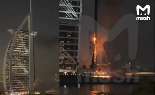 Imagem ilustrativa da imagem Imagens circulam de ataque ao renomado Hotel Burj Al-Arab em Dubai