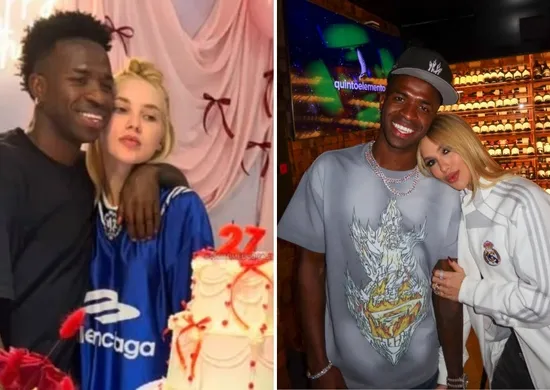 Imagem ilustrativa da imagem Cara fechada de Virginia em festa surpresa reforça rumor de crise com Vini Jr.