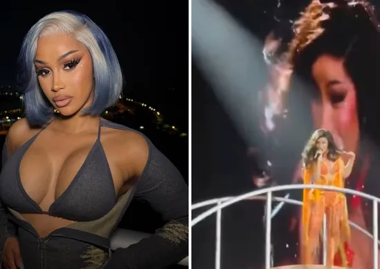 Imagem ilustrativa da imagem Cardi B diz em show que vai dar surra no ICE, o serviço de imigração americano