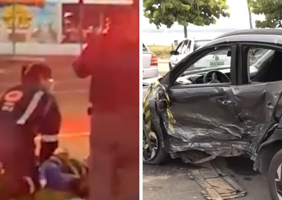 Imagem ilustrativa da imagem Casal fica preso às ferragens em acidente na Praia de Camburi, em Vitória