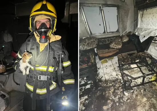 Imagem ilustrativa da imagem Duas crianças são resgatadas desacordadas após incêndio em Colatina