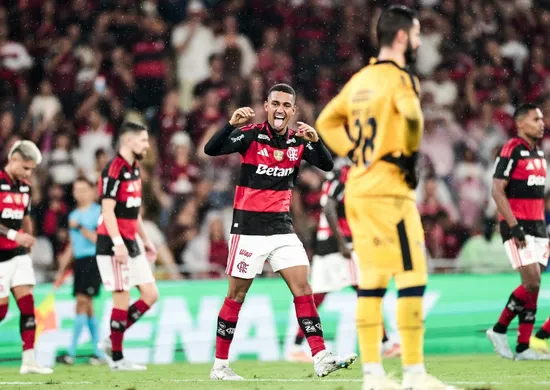 Imagem ilustrativa da imagem Flamengo confirma favoritismo, passa fácil pelo Remo e volta ao G-4 do Brasileirão