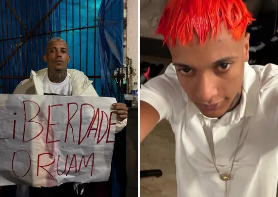 Imagem ilustrativa da imagem MC Poze defende Oruam nas redes sociais após ordem de prisão contra o artista