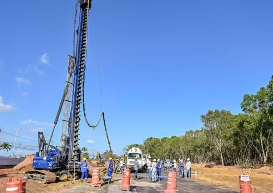 Imagem ilustrativa da imagem Obras do Mergulhão: trânsito de acesso à Norte-Sul vai mudar em Jardim Camburi