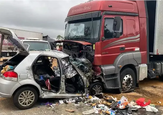 Imagem ilustrativa da imagem Seis pessoas da mesma família morrem em acidente na BR-251 em MG