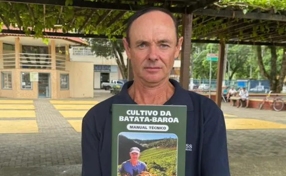 Imagem ilustrativa da imagem Produtor conta em livro os seus segredos para aumentar a produção de batata-baroa