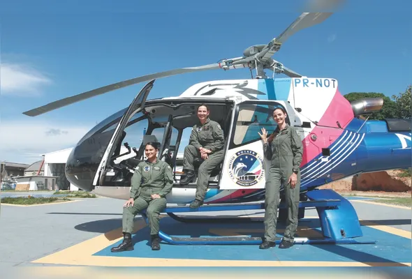 Imagem ilustrativa da imagem Quem são as mulheres no comando dos helicópteros no Espírito Santo
