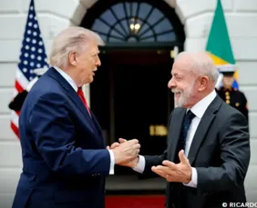 Imagem ilustrativa da imagem Lula nega pauta sobre facções e convida Trump para base de segurança em Manaus