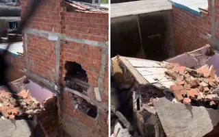 Imagem ilustrativa da imagem Casa desaba em Brasília Teimosa e mobiliza Corpo de Bombeiros neste sábado (9)