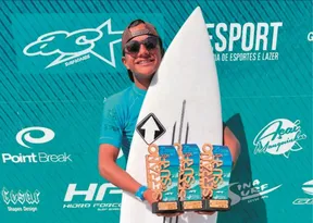 Imagem ilustrativa da imagem Kauai Côgo sonha grande e mira elite mundial do surfe