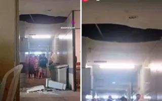 Imagem ilustrativa da imagem Teto de enfermaria do Hospital da Restauração cede após fortes chuvas no Recife