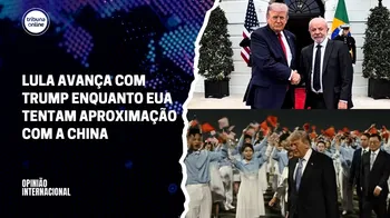 Imagem ilustrativa da imagem Opinião Internacional: podcast analisa encontros de Trump com Lula e líder da China