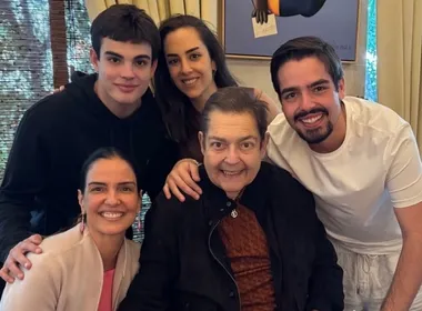 Imagem ilustrativa da imagem Faustão ganha homenagem da mulher no aniversário: 'presente para nossa família'