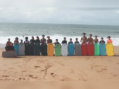 Imagem ilustrativa da imagem Bodyboarding vira projeto escolar em Vila Velha