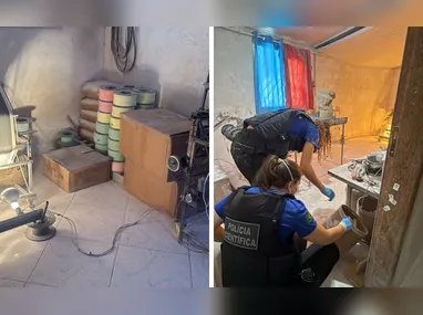 Polícia cumpriu mandado de busca e apreensão na casa do suspeito