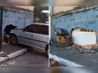 Dupla foi flagrada transportando parte da estrutura metálica em um caminhão na noite de domingo