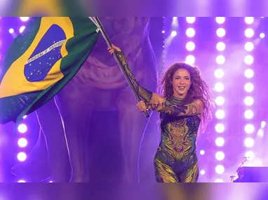 Shakira fez megashow no sábado, em Copabana