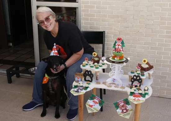 Imagem ilustrativa da imagem Bolos, doces e até cachorro-quente em festa de pet