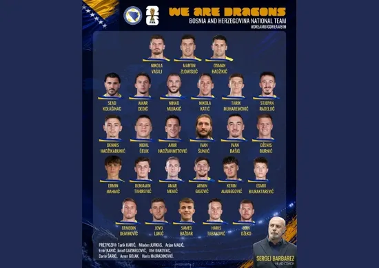 Imagem ilustrativa da imagem Bósnia é a primeira seleção a anunciar os convocados para a Copa do Mundo