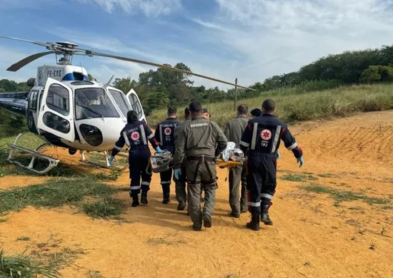 Imagem ilustrativa da imagem Trabalhador em parada cardíaca é salvo após remédio ser levado de helicóptero no ES