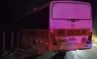 Imagem ilustrativa da imagem Dois acidentes com ônibus escolares são registrados no mesmo dia no Sul do ES