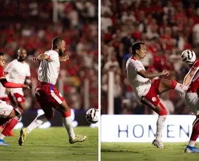 Imagem ilustrativa da imagem Em noite de sete gols, Náutico flerta com o milagre, mas cai diante do Vila Nova