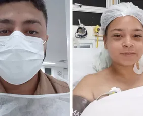 Imagem ilustrativa da imagem "Vai dar certo", diz jovem ao lado de médico que a salvou após ataque de tubarão