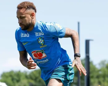Imagem ilustrativa da imagem Com Neymar, Brasil faz penúltimo treino antes de encarar a Escócia