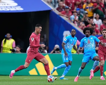 Imagem ilustrativa da imagem Cristiano Ronaldo decepciona em empate de Portugal com a RD Congo