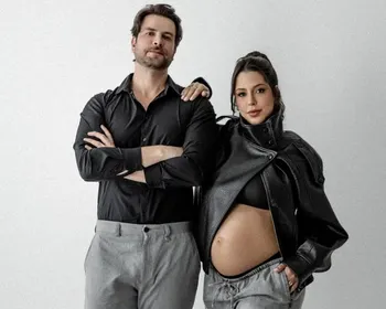 Imagem ilustrativa da imagem Ex-BBBs Laís Caldas e Gustavo Marsengo anunciam nascimento da filha Alice