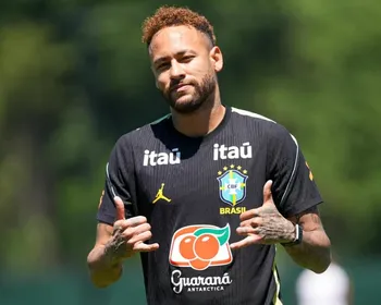 Imagem ilustrativa da imagem Neymar estará à disposição do Brasil contra a Escócia, confirma Ancelotti