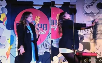 Imagem ilustrativa da imagem Comediante é agredida com cadeirada durante show de stand-up em Florianópolis
