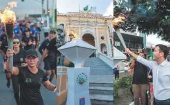 Imagem ilustrativa da imagem Fogo simbólico dá início aos 491 anos de Vila Velha