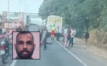 Imagem ilustrativa da imagem Motociclista morre após colidir com ônibus na Rodovia do Contorno, em Cariacica