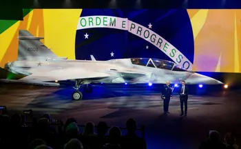 Imagem ilustrativa da imagem Saab lança caça Gripen desenvolvido com brasileiros
