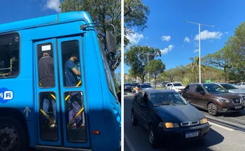 Imagem ilustrativa da imagem Trânsito fica intenso e ônibus lotados devido ao jogo da seleção nesta segunda