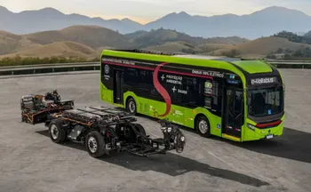 Imagem ilustrativa da imagem Veja a imagem do ônibus elétrico da Volkswagen que será testado no Transcol