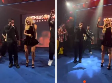 Imagem ilustrativa da imagem Ao lado de Virginia, Zé Felipe canta música romântica escrita para a ex-mulher