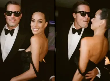 Imagem ilustrativa da imagem Brad Pitt oficializa namoro com designer no casamento de Taylor Swift